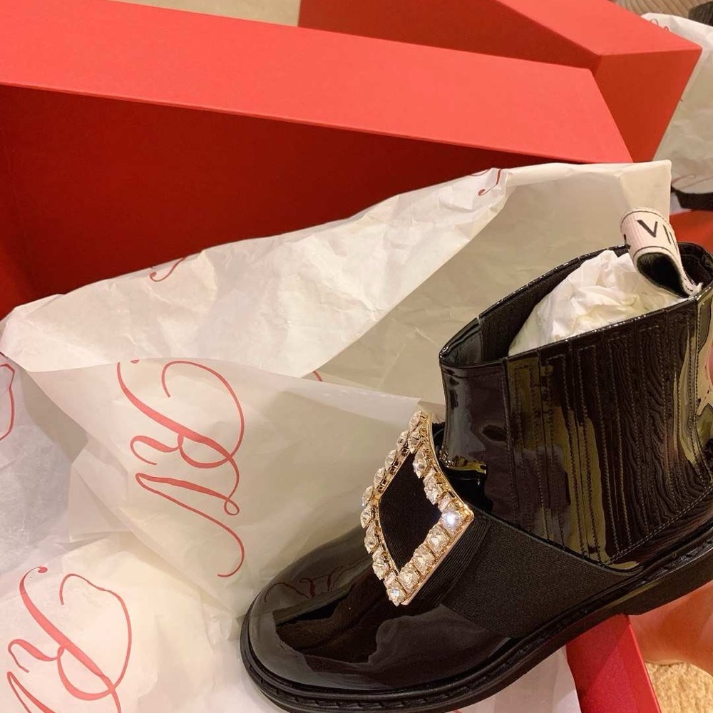 Viv’ Rangers Strass Buckle Chelsea Booties